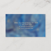 Reiki symbool en handen in Lotus Blue Marble Visitekaartje (Achterkant)