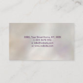 Reiki symbool en handen in Lotus Fluorite en Gold Visitekaartje (Achterkant)