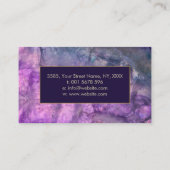 Reiki symbool en handen in Lotus Fluorite en Gold Visitekaartje (Achterkant)