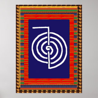 REIKI Symbool Healing ART Yoga : academau pour tou Poster