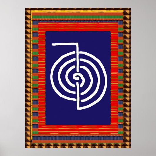 REIKI Symbool Healing ART Yoga : academau pour tou Poster (Voorkant)