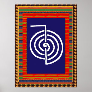 REIKI Symbool Healing ART Yoga :  causa pour tous Poster