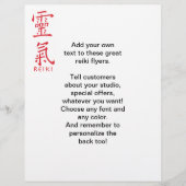 Reiki Symbool in rode inkt Flyer (Voorkant)