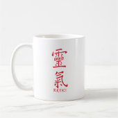 Reiki Symbool in rode inkt Koffiemok (Links)