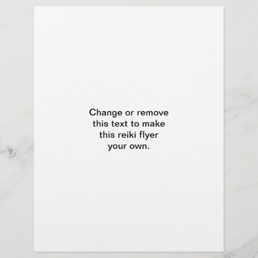 Reiki symbool in zwarte inkt flyer (Achterkant)