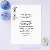 Reiki symbool in zwarte inkt flyer (Enkel)