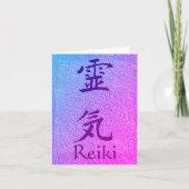 Reiki Symbool Paarse  notitie Kaart (Voorkant)