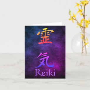 Reiki Symbool Rainbow  Note Kaart
