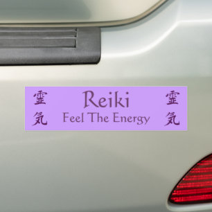 Reiki symbool voel de energie bumpersticker