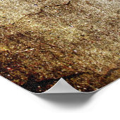 REIKI Symboolgoud + antiek achtergrond Poster (Hoek)