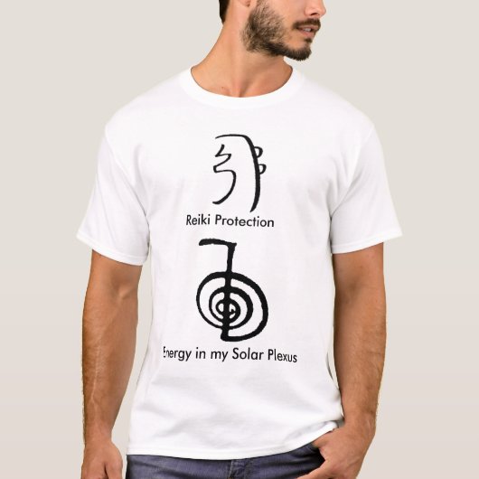 Reiki T-shirt voor energie en bescherming (Voorkant)