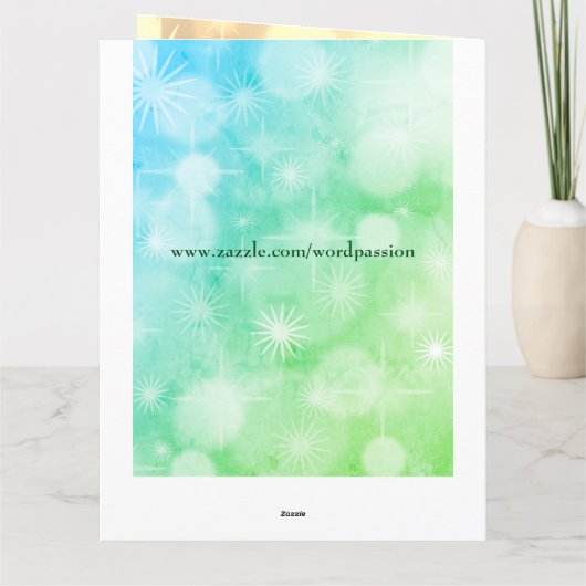 Reiki themed Get Well groet Kaart (Achterkant)