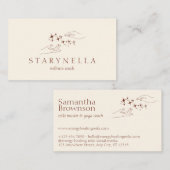 Reiki-therapie voor ivoren energiehelende handen visitekaartje (Voorkant / Achterkant)