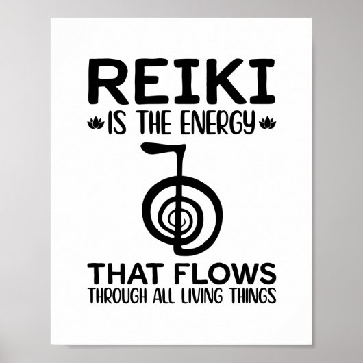 Reiki Therapist Quotes | Reiki Master Healing Gift Poster (Voorkant)