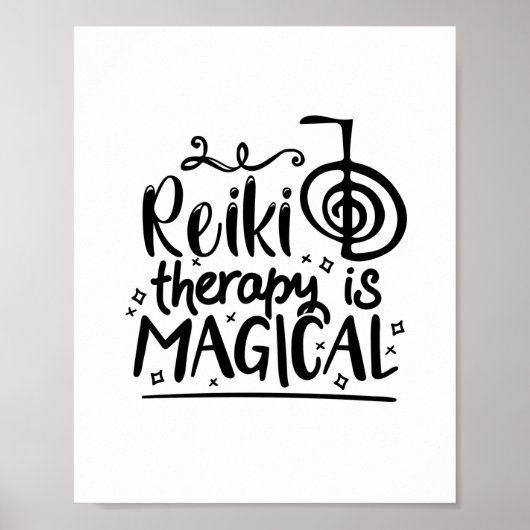 Reiki Therapy | Reiki Master Spirituele Reiki Gift Poster (Voorkant)
