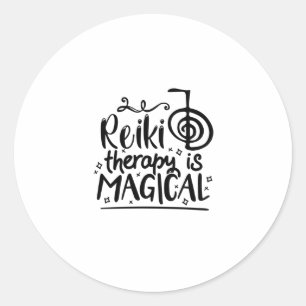 Reiki Therapy   Reiki Master Spirituele Reiki Gift Ronde Sticker