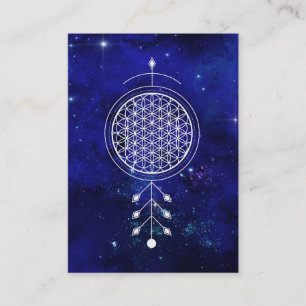 *~* Reiki Universe Flower of Life Yoga Astrology Visitekaartje
