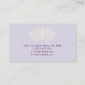 Reiki Verdichtingssymbool en handen, fluoriet en g Visitekaartje (Achterkant)