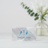 Reiki Verdichtingssymbool en handen-watersteen Visitekaartje (Staand voorkant)