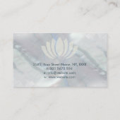 Reiki Verdichtingssymbool en handen-watersteen Visitekaartje (Achterkant)