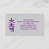 Reiki Visitekaartje (Achterkant)