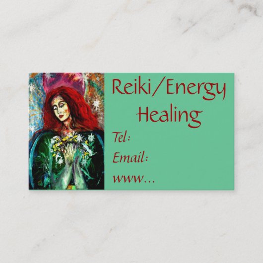 Reiki/Visitekaartje voor energieverwarming Visitekaartje (Voorkant)