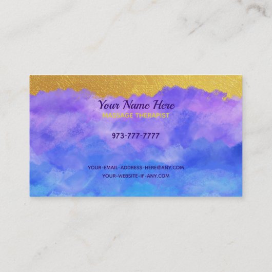 Reiki Visitekaartjes (Achterkant)