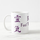 Reiki voelt de energie koffiemok (Links)