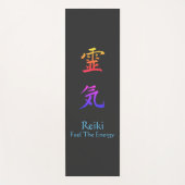 Reiki voelt de energie-regenboog yogamat (Voorkant)