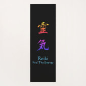 Reiki voelt de energie-regenboog yogamat (Achterkant)