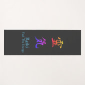 Reiki voelt de energie-regenboog yogamat (Voorkant (horizontaal))