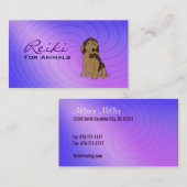 Reiki voor Visitekaartjes van dieren (Voorkant / Achterkant)
