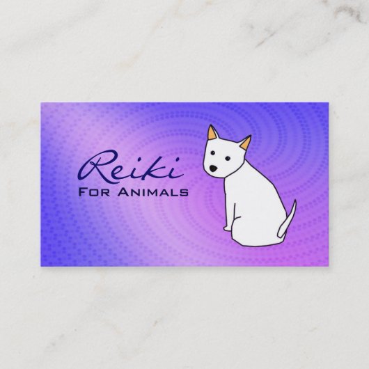 Reiki voor Visitekaartjes van dieren (Voorkant)