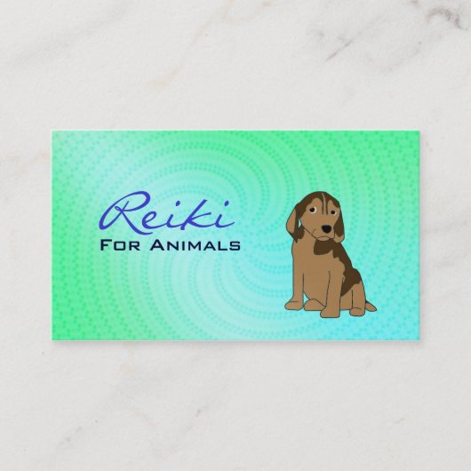 Reiki voor Visitekaartjes van dieren (Voorkant)