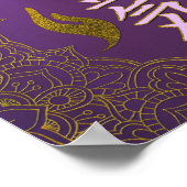 Reiki waarmee handensymbolen met lotus worden verh poster (Hoek)