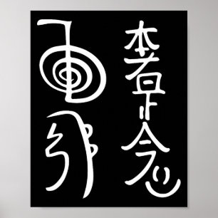 Reiki Wer-symbolen shirt Reiki-energie spirituele Poster