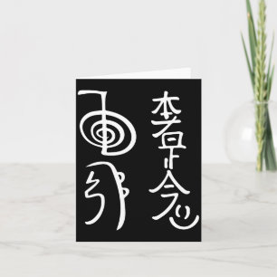 Reiki Wer-symbolen T-shirt Reiki Energie Spirituel Kaart