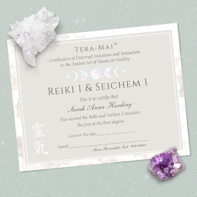 Reiki Yoga Certificate of Completion Award (Creator heeft geüpload)