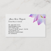 *~* Reiki Yoga Energy Healer Light Fled Lotus Visitekaartje (Achterkant)