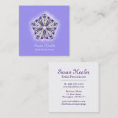 Reiki Yoga Energy Healer Light Fully Vierkante Visitekaartje (Voorkant / Achterkant)