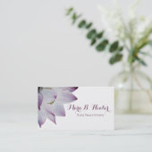 ** Reiki Yoga Lotus Energie Genezer Licht gevuld Visitekaartje (Staand voorkant)