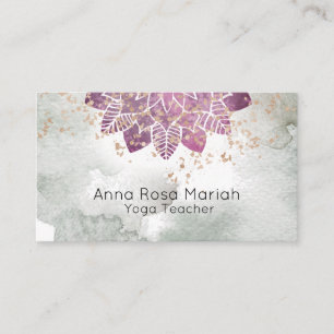 *~* Reiki Yoga Mandala Glitter Spiritueel Visitekaartje