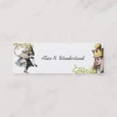 Reilaboration van  Alice in Wonderland Mini Visitekaartje (Achterkant)