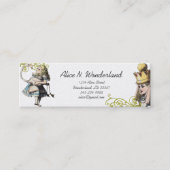 Reilaboration van  Alice in Wonderland Mini Visitekaartje (Voorkant)
