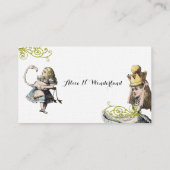 Reilaboration van  Alice in Wonderland Visitekaartje (Achterkant)