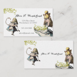 Reilaboration van Alice in Wonderland Visitekaartje
