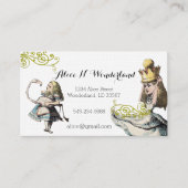 Reilaboration van  Alice in Wonderland Visitekaartje (Voorkant)