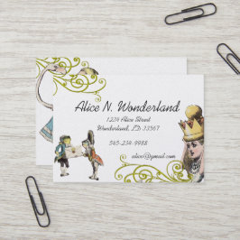 Reilaboration van Illustratie Meisje Kikker Visitekaartje