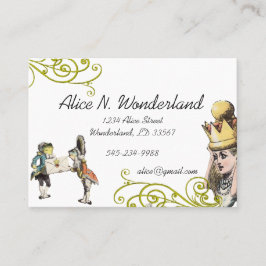 Reilaboration van Illustratie Meisje Kikker Visitekaartje