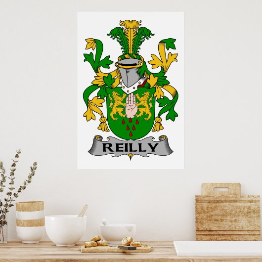 Reilly Family Crest Poster (Keuken)